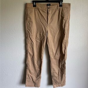 J Crew Tan High Rise Girlfriend Chino Tapered Leg Pant Womens 12 Careerwear